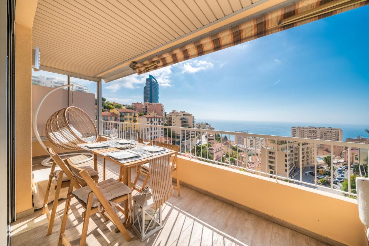 Ferienwohnung Monaco Border, Sea View, Terrace, Free Parking Beausoleil Exterior foto