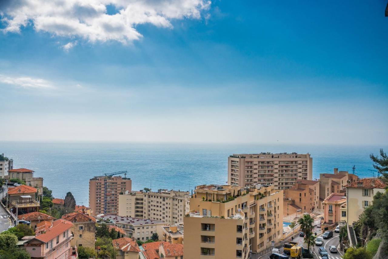 Ferienwohnung Monaco Border, Sea View, Terrace, Free Parking Beausoleil Exterior foto